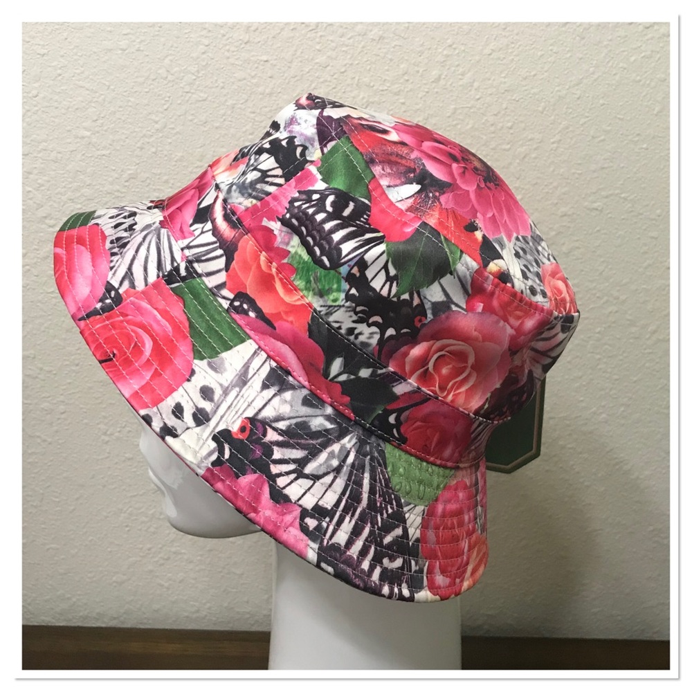 Pink Floral Bucket Hat